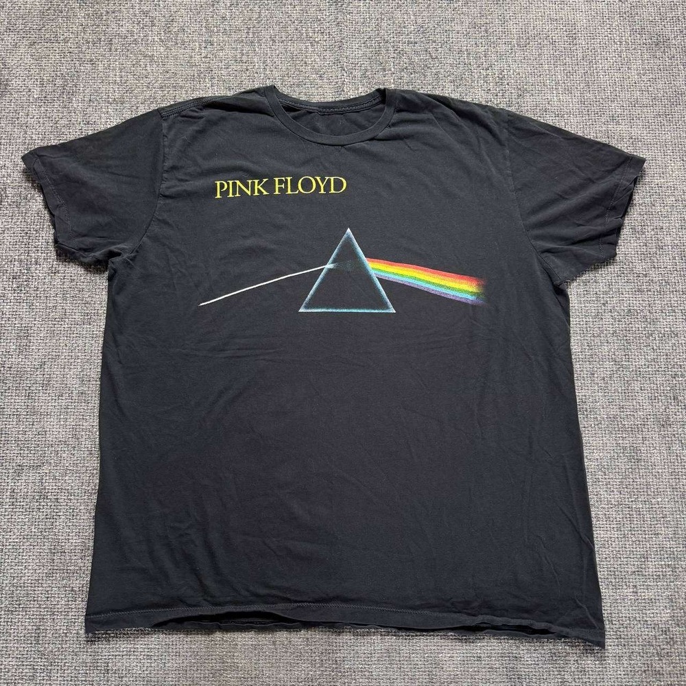 Pink Floyd Dark Side of‎ the Moon Shirt Mens XL Black Graphic Tee Rock Band 0564
